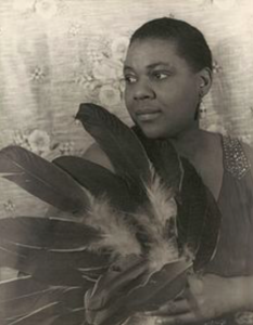 pic of bessie smith w/feathers