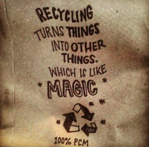 pic of burlap recycle your ego
